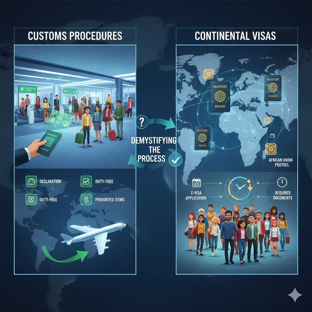 Além da Fronteira: Desvendando os Processos Alfandegários e Vistos Continentais