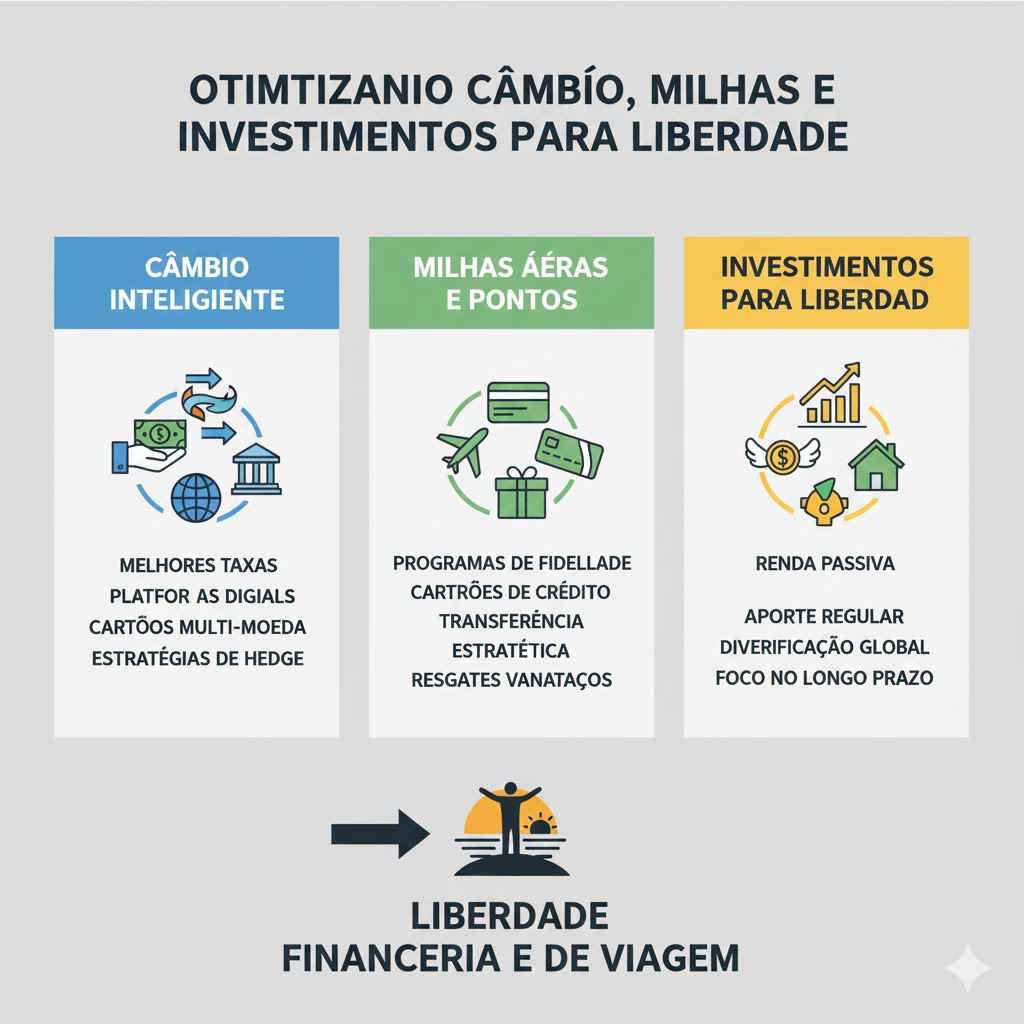 Caminhos Financeiros: Otimizando Câmbio, Milhas e Investimentos para Liberdade